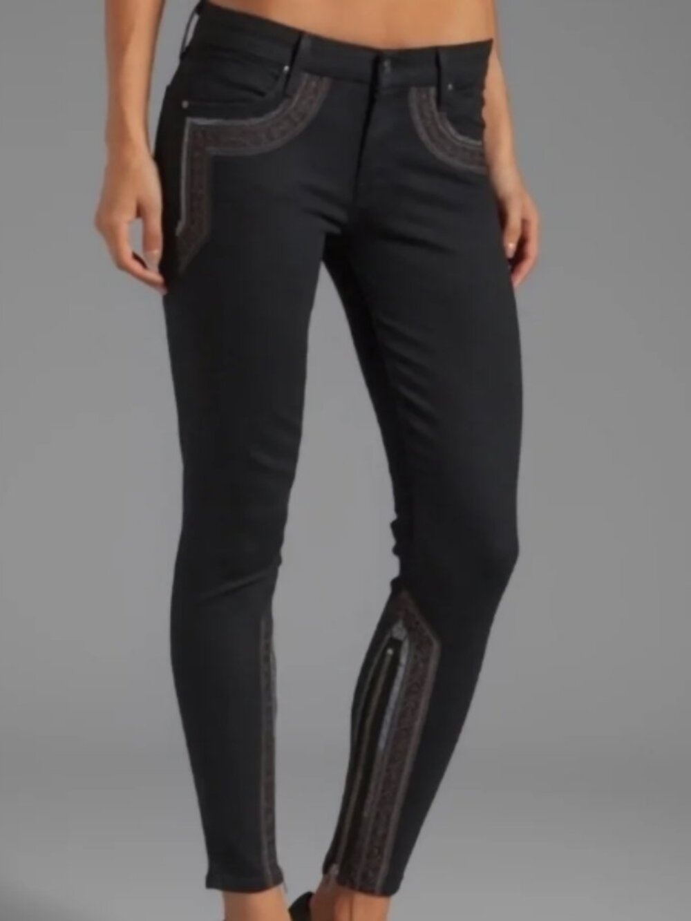 Mother The Looker Inside Zip Denim Jeans The Black Sheep and the Princess 27